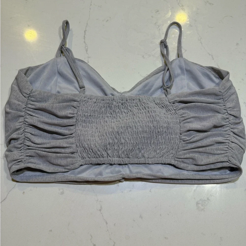 Gray Ruched mini Top - Picture 2 of 3